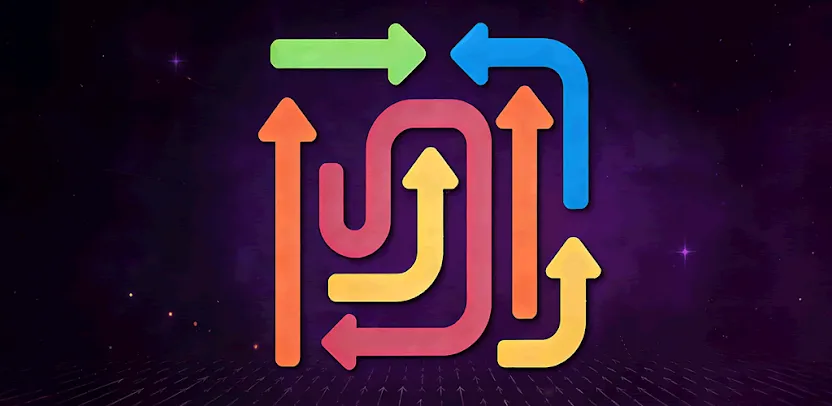 Arrow Maze Solve directional logic puzzle game banner