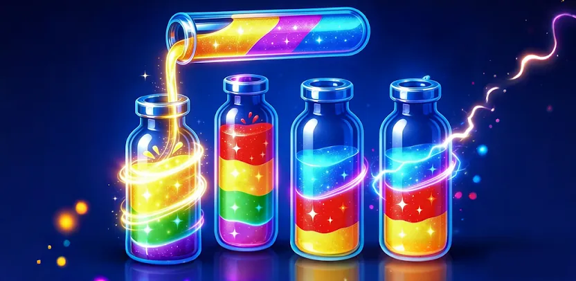 Wizard Sort color sorting puzzle game banner